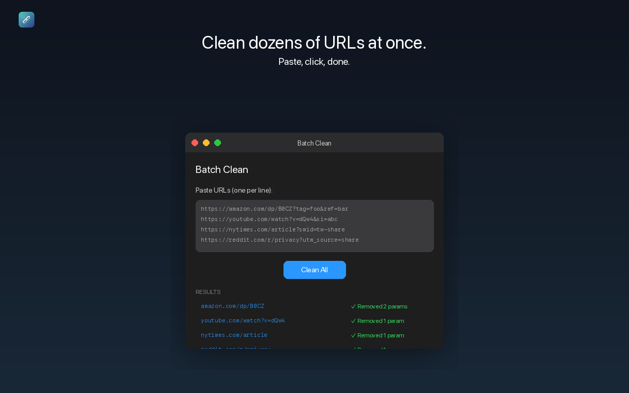 Untracker batch clean on macOS
